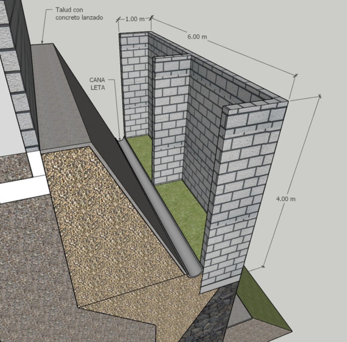 Construcción muro